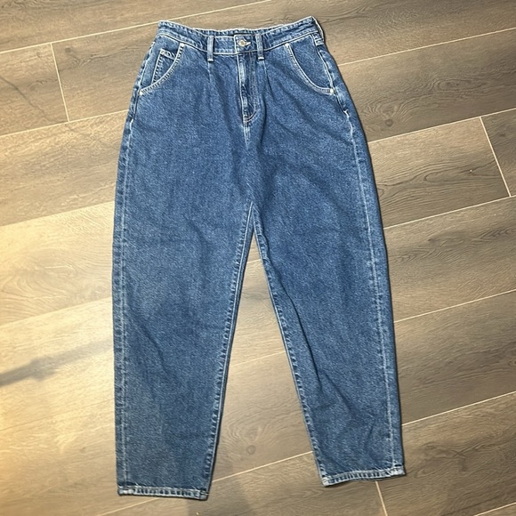 Mavi Laura High Rise Baggy Pleated Boyfriend Women Size 27 - Picture 8 of 12